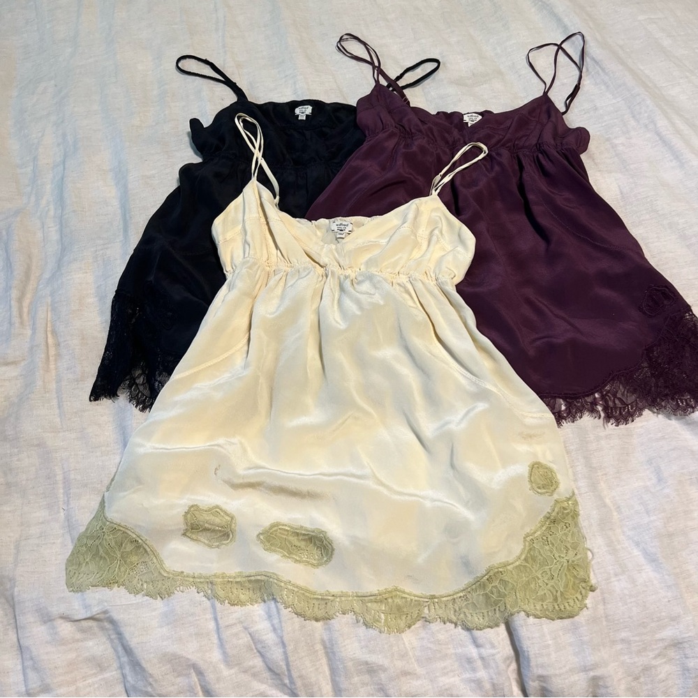 ARITZIA / Wilfred 100% silk tank top / tunic set of 3